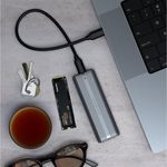 Carcasa, adaptor Satechi pentru SATA SSD si USB-C NVMe fotografia produsului View 8 S