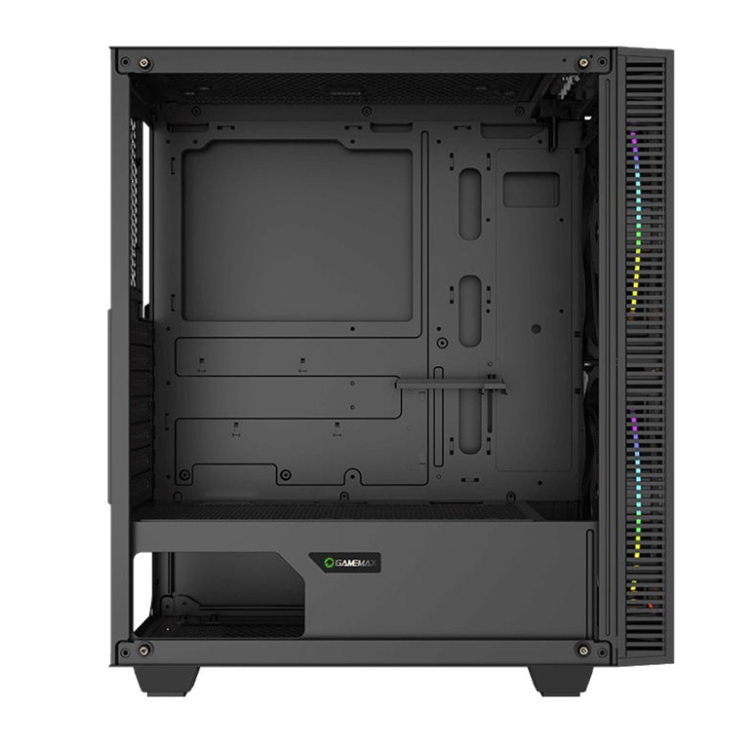 Carcasa Gamemax Black Hole, MidTower (Negru) fotografia produsului View 2 L