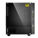 Carcasa Gamemax Black Hole, MidTower (Negru) fotografia produsului View 3 S