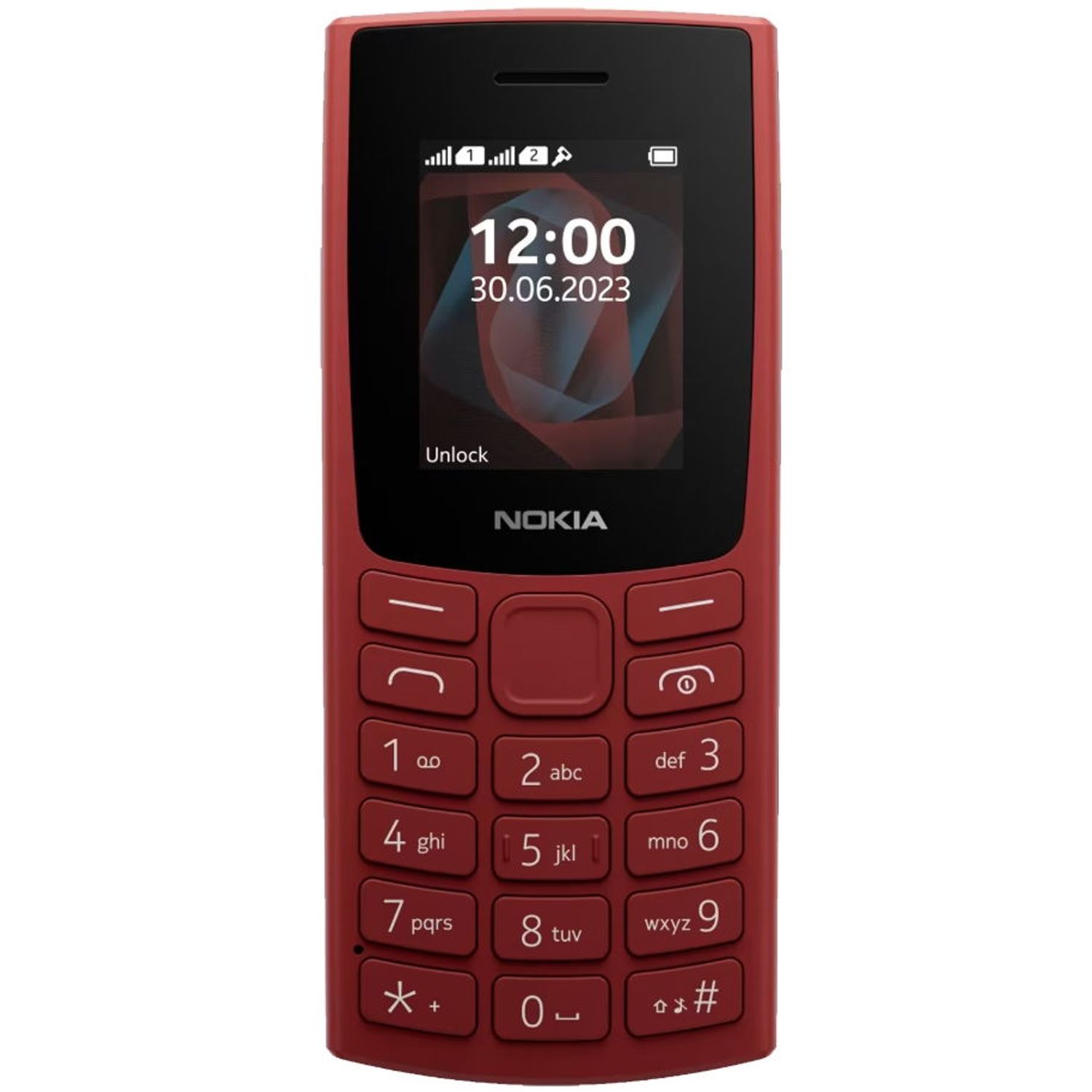 Telefon mobil Nokia 105 (2023), Dual Sim (Rosu) fotografia produsului View 2 L