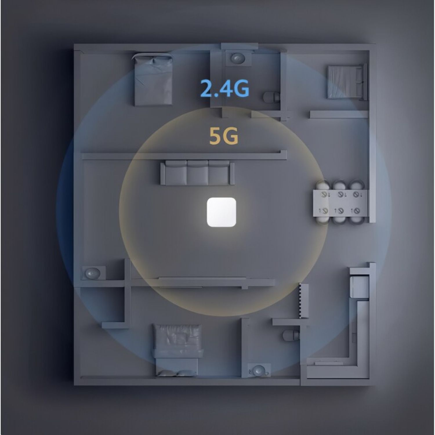 Hub Gateway Xiaomi Smart Home Control Center 2,  Alb fotografia produsului View 7 L