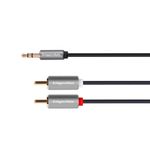 Cablu Jack 3.5 - 2 x RCA 3 m Kruger&Matz Basic fotografia produsului