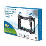 Suport Perete Esperanza ERW010, 14" - 50", 25 kg (Negru) fotografia produsului View 3 S