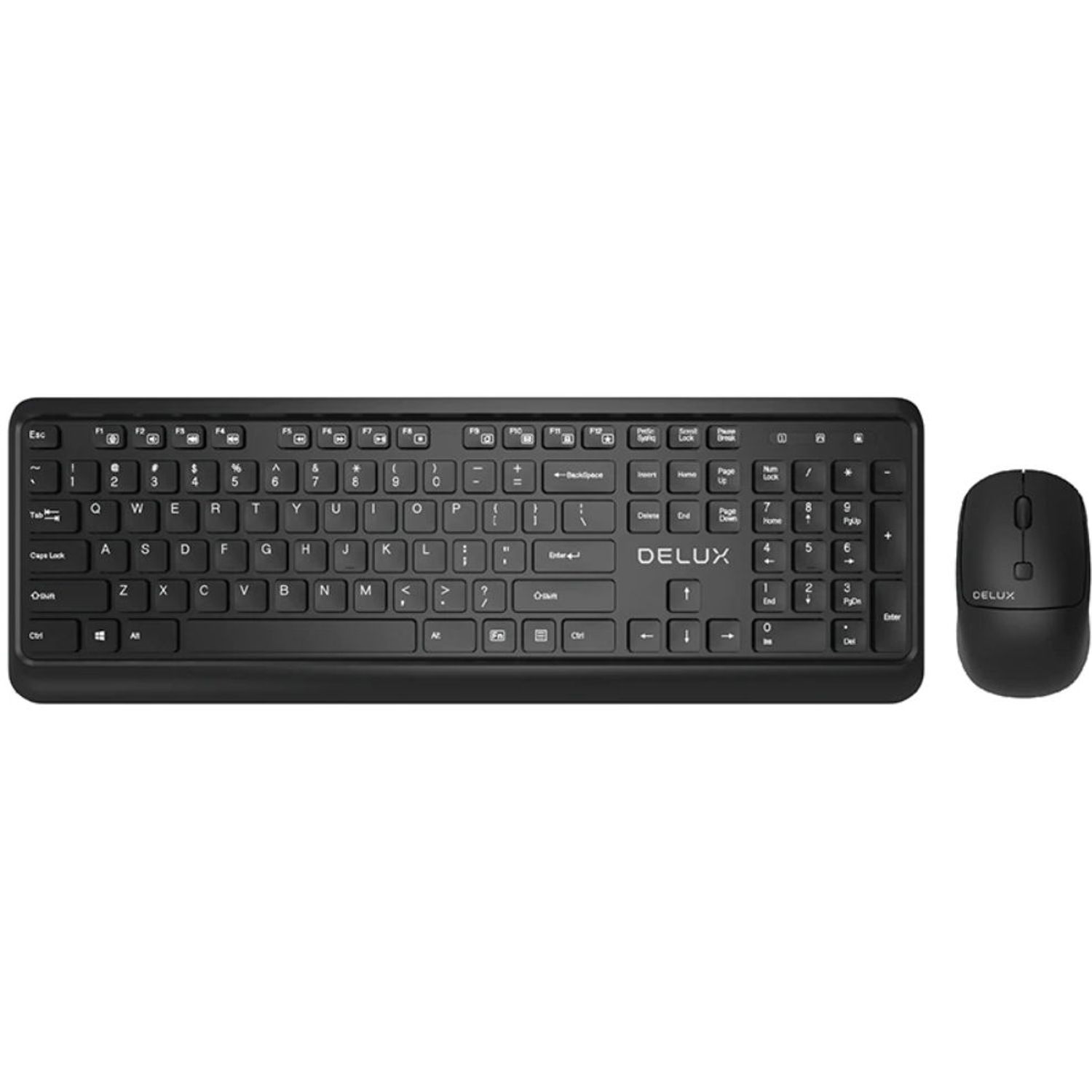 Kit Tastatura si Mouse Wireless Delux KA190G (Negru) fotografia produsului