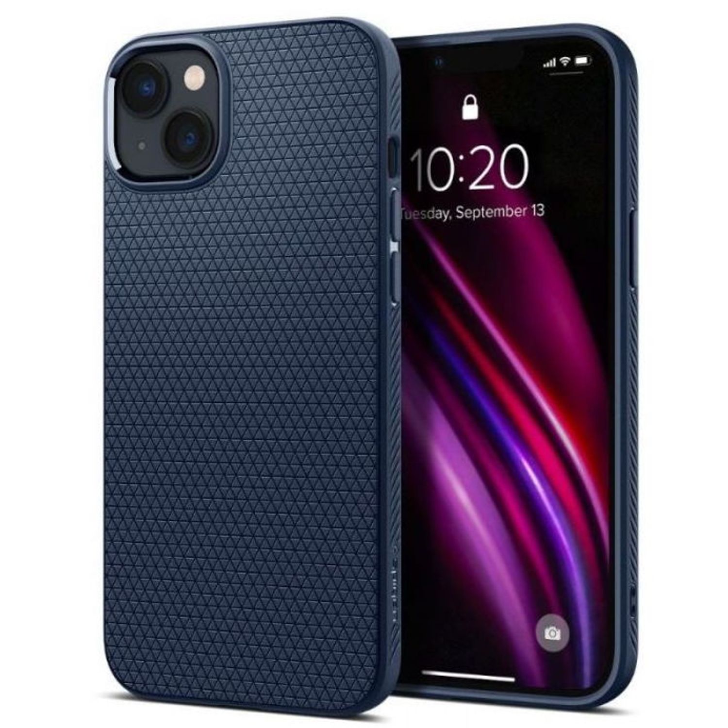 Protectie spate Spigen Liquid Air pentru Apple iPhone 14 (Albastru) fotografia produsului