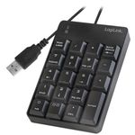 Tastatura numerica LogiLink ID0184, USB (Negru) fotografia produsului View 2 S