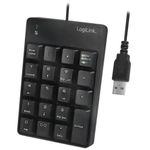 Tastatura numerica LogiLink ID0184, USB (Negru) fotografia produsului View 3 S