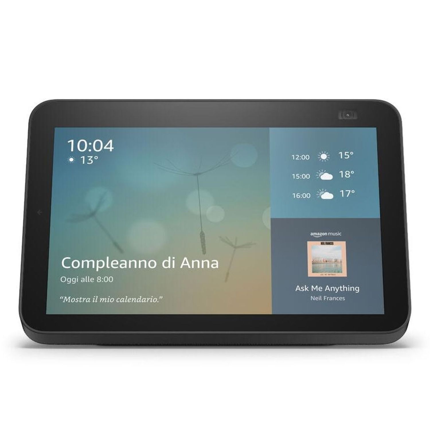 Boxa inteligenta Amazon Echo Show 8 (2nd Gen), Touch Screen 8", Camera 13MP, Bluetooth (Negru) fotografia produsului