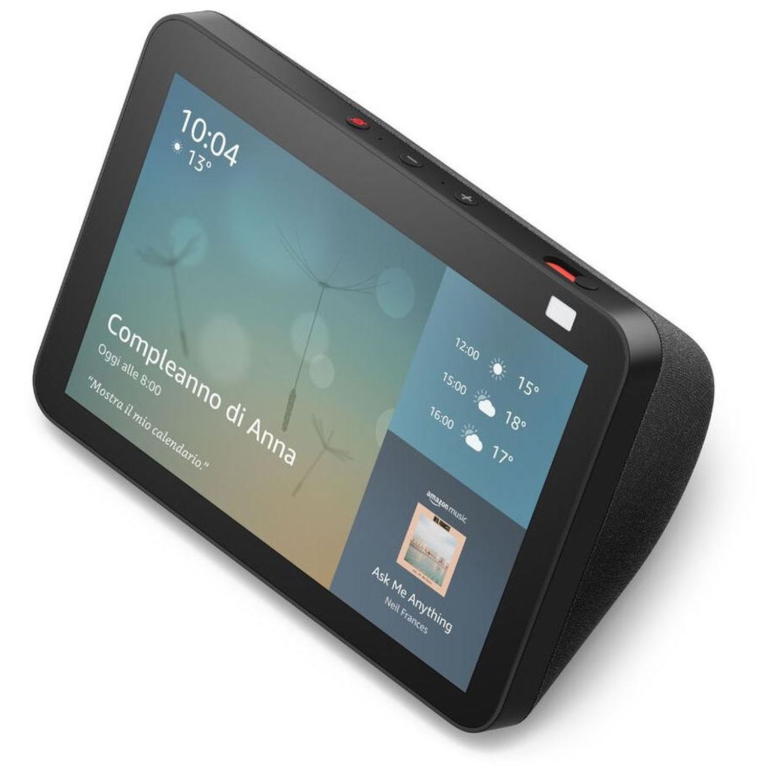 Boxa inteligenta Amazon Echo Show 8 (2nd Gen), Touch Screen 8", Camera 13MP, Bluetooth (Negru) fotografia produsului View 3 L