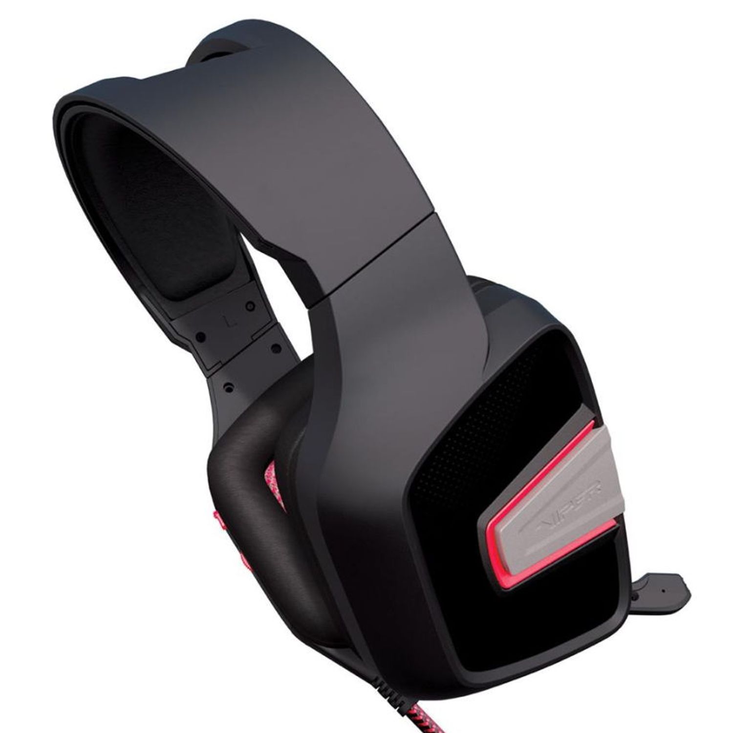 Casti Gaming Patriot V330, Microfon (Negru/Rosu) fotografia produsului View 3 L