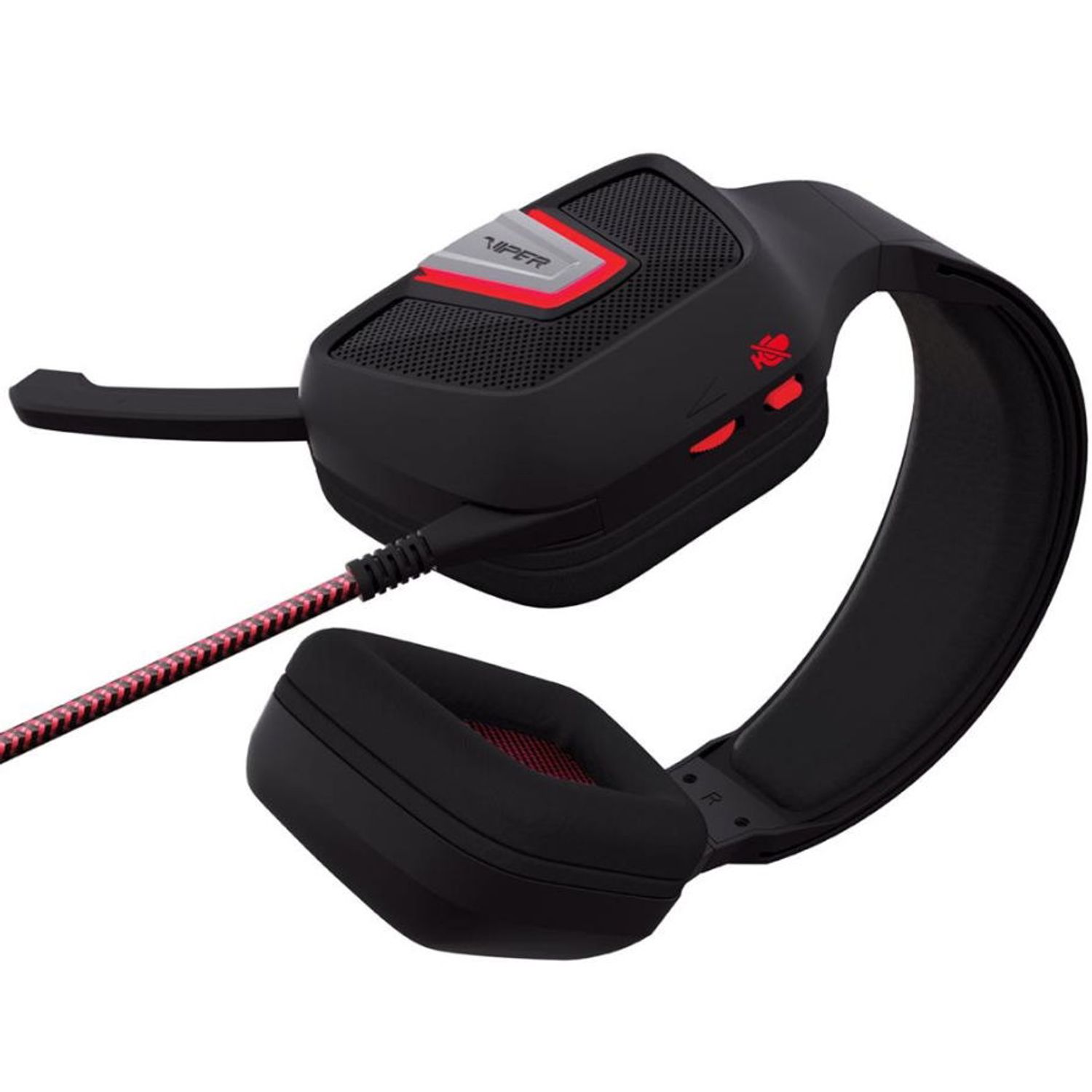 Casti Gaming Patriot V330, Microfon (Negru/Rosu) fotografia produsului View 2 L