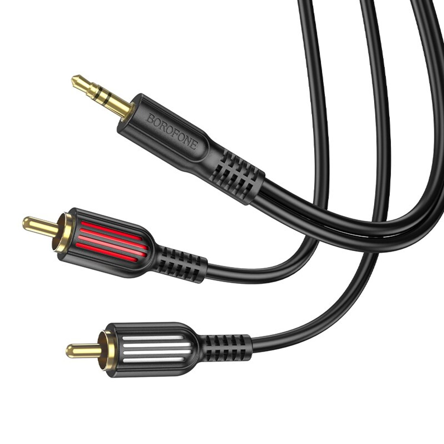 Cablu audio Borofone BL11, Jack 3.5mm - 2 x  RCA, 1.5m fotografia produsului View 3 L