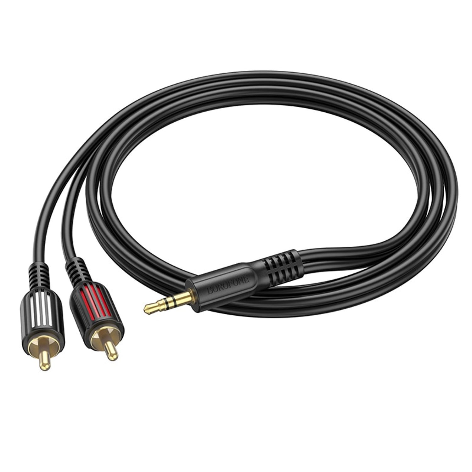 Cablu audio Borofone BL11, Jack 3.5mm - 2 x  RCA, 1.5m fotografia produsului