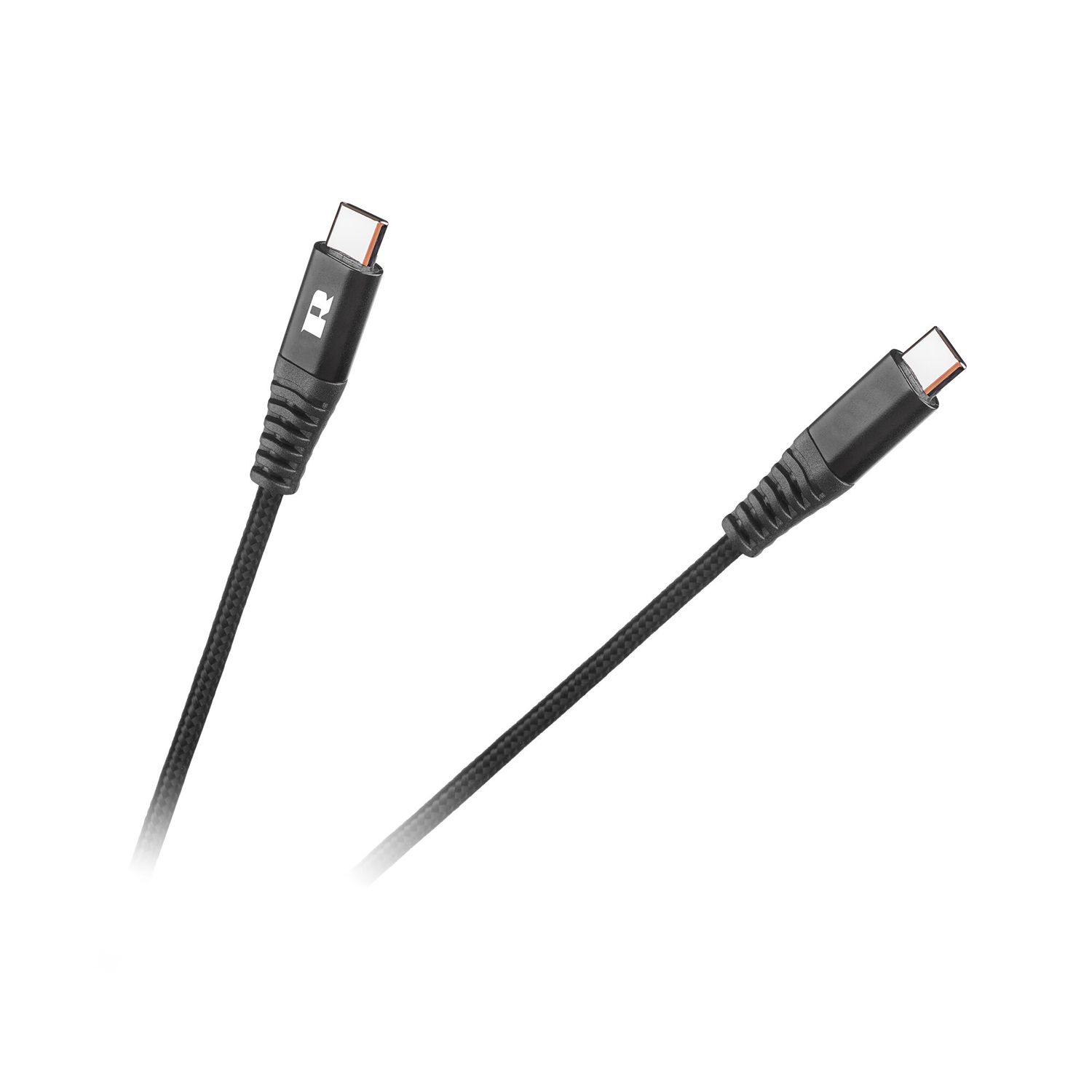 Cablu USB tip C - USB tip C,  100 cm, Rebel RB-6003-100-B fotografia produsului