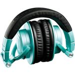 Casti Stereo Wireless Audio Technica ATH-M50xBT2IB, Bluetooth, Microfon (Albastru) fotografia produsului View 4 S