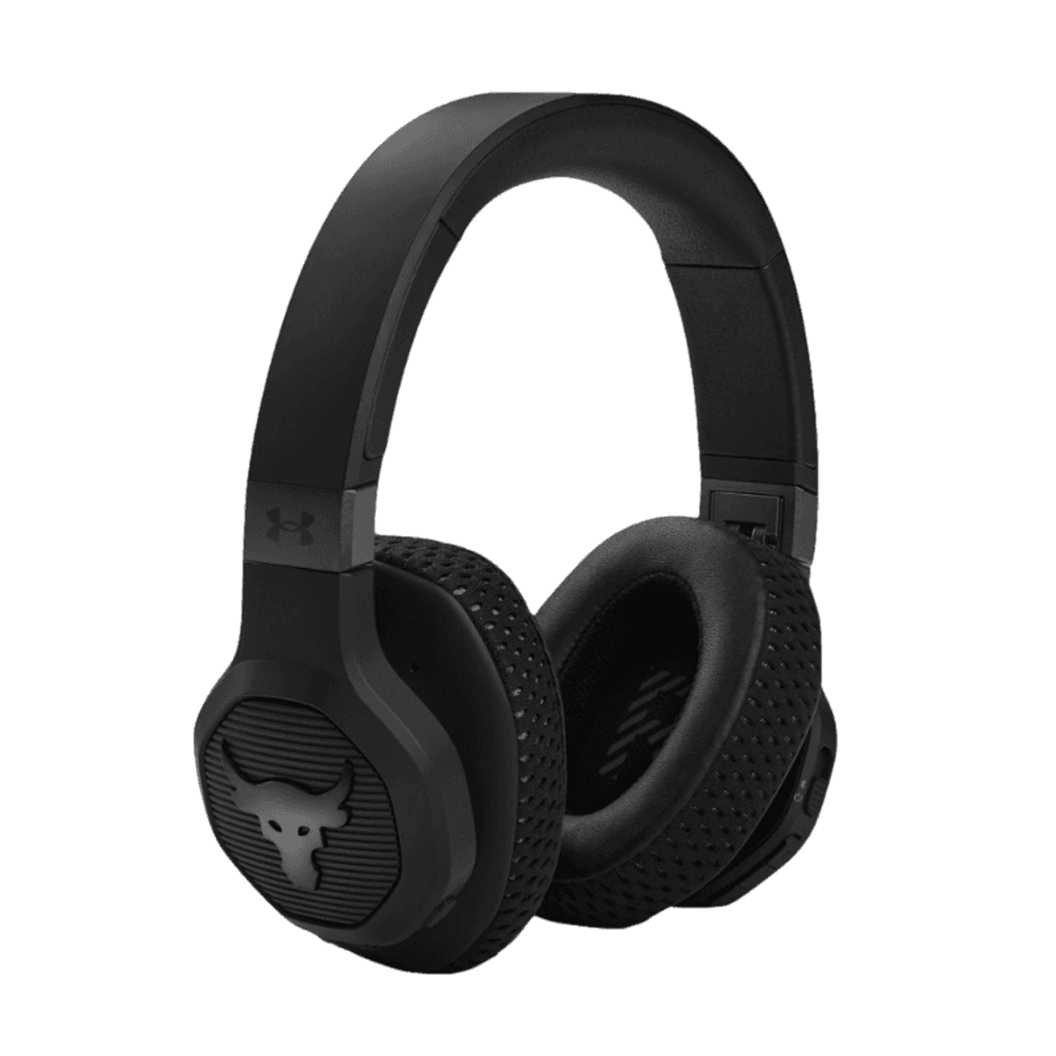 Casti Stereo Wireless Under Armour Project Rock Over-Ear Training, Bluetooth, ANC, Wateproof IPX4, Voice Control (Negru) fotografia produsului View 3 L