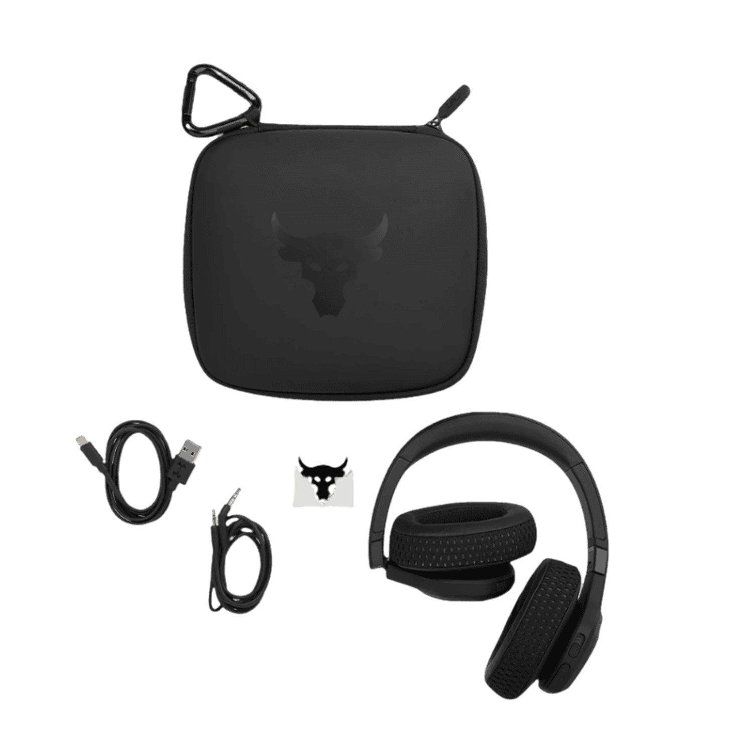 Casti Stereo Wireless Under Armour Project Rock Over-Ear Training, Bluetooth, ANC, Wateproof IPX4, Voice Control (Negru) fotografia produsului View 4 L