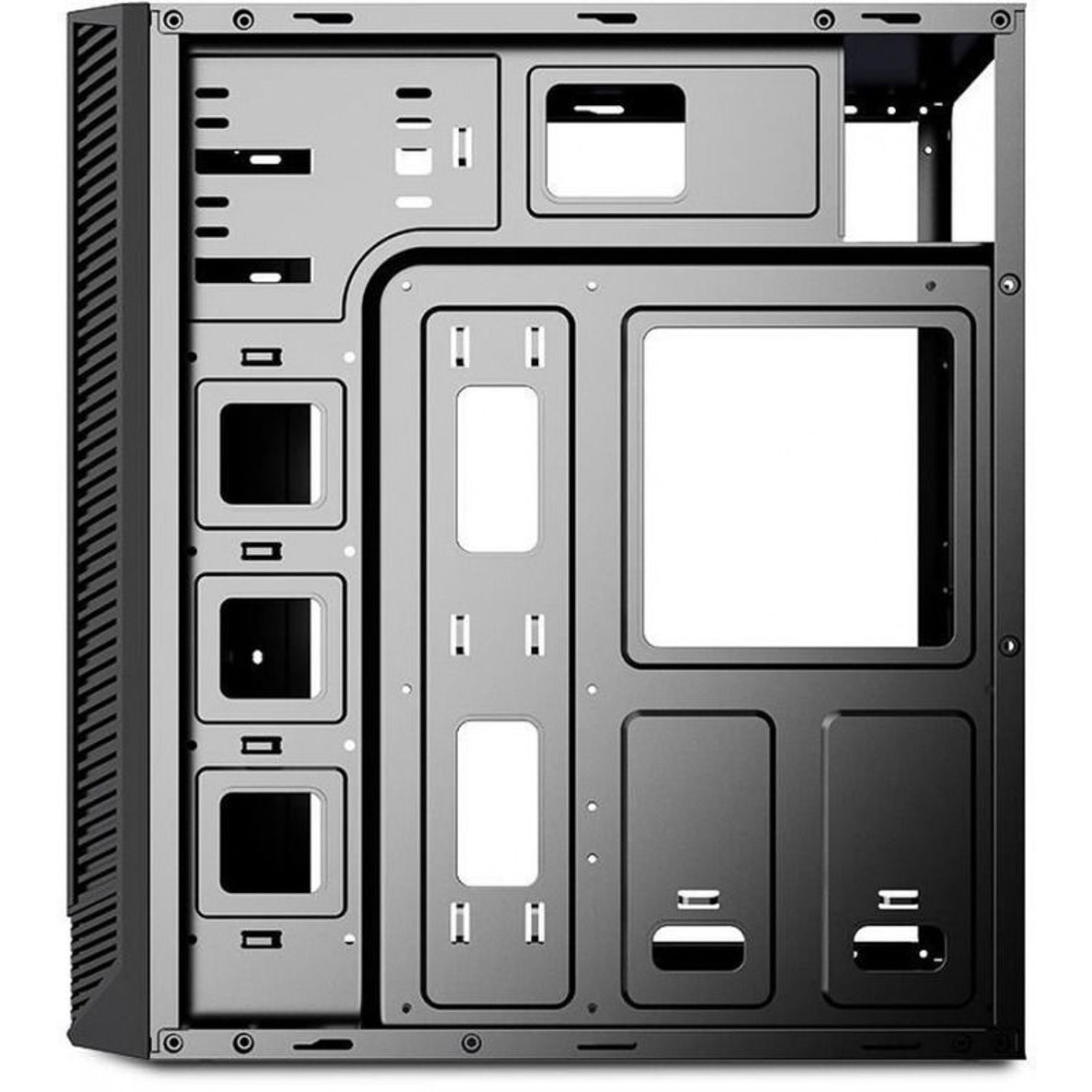 Carcasa Inaza Slider, Middle Tower, Plexiglass (Negru) fotografia produsului View 4 L