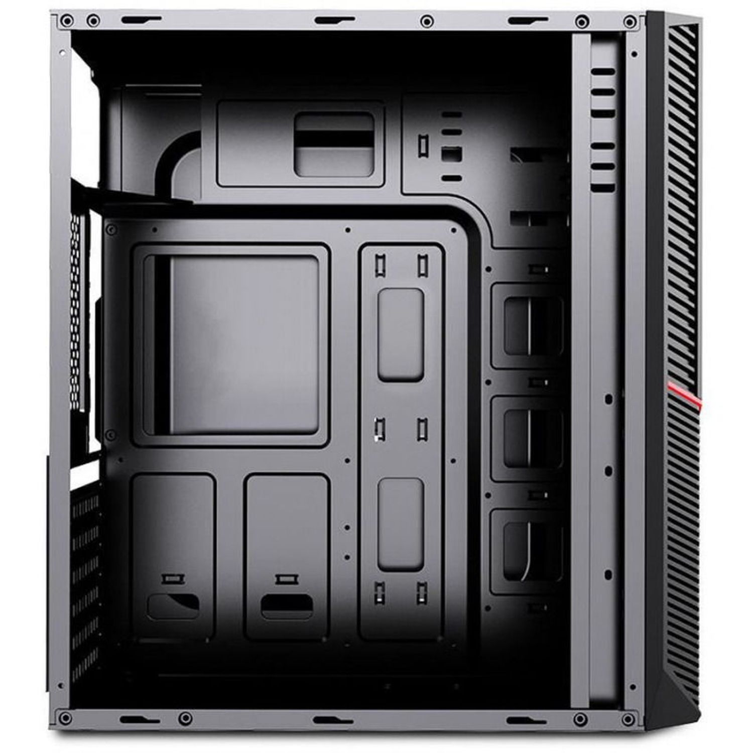 Carcasa Inaza Slider, Middle Tower, Plexiglass (Negru) fotografia produsului View 5 L