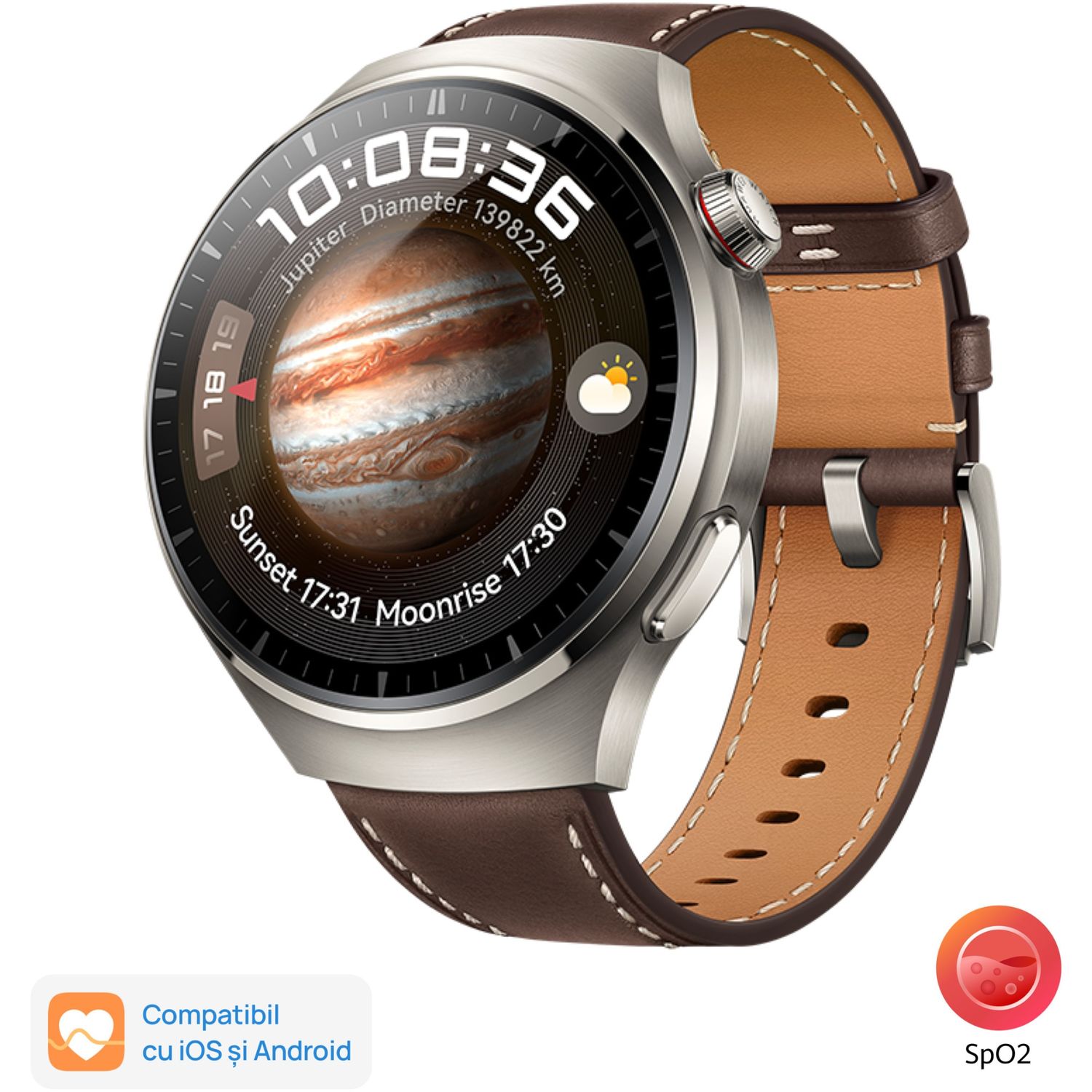 Smartwatch Huawei Watch 4 Pro, 48mm, Maro fotografia produsului