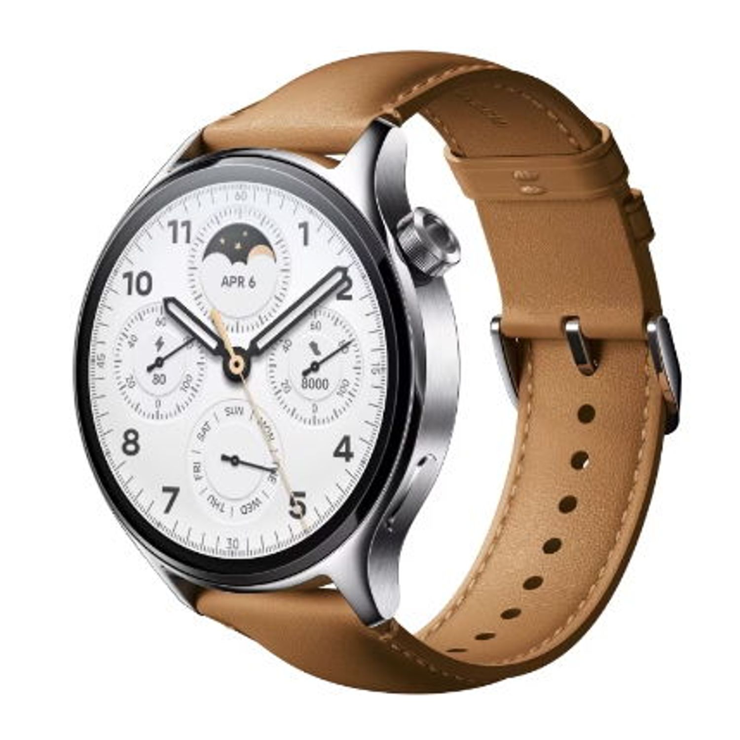 Smartwatch Xiaomi Watch S1 Pro, Ecran AMOLED 1.47", Waterproof 5 ATM, Bluetooth (Argintiu) fotografia produsului View 3 L
