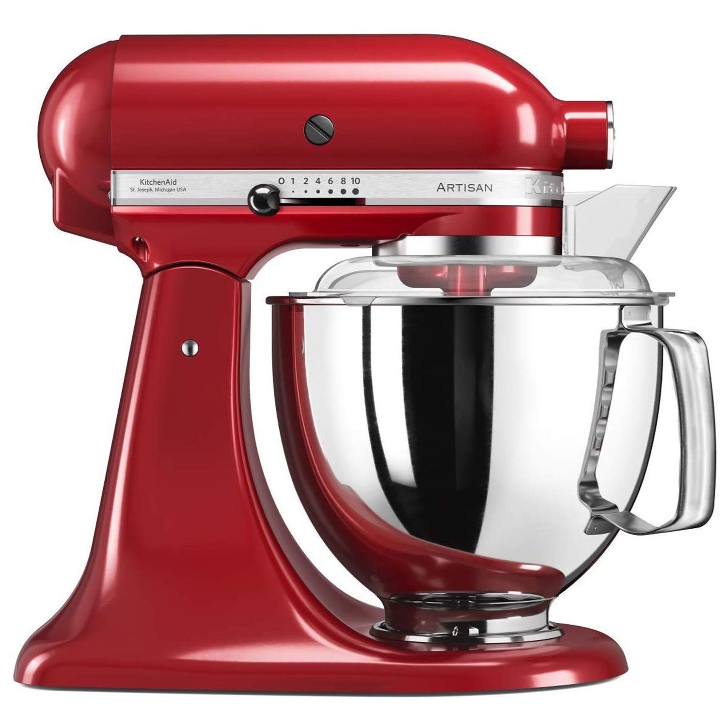 Robot de bucatarie KitchenAid Artisan, 4.8 L, 300 W (Rosu) fotografia produsului View 3 L