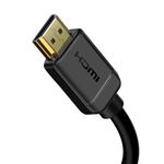 Cablu Baseus 2X Hdmi 2.0 4K 60Hz, 3D, Hdr, 18Gbps, 8m Negru fotografia produsului