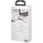 HUB USB Baseus Metal Gleam 6 in 1, conectare PC USB Type-C (Gri) fotografia produsului View 8 S