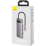 HUB USB Baseus Metal Gleam 6 in 1, conectare PC USB Type-C (Gri) fotografia produsului View 7 S