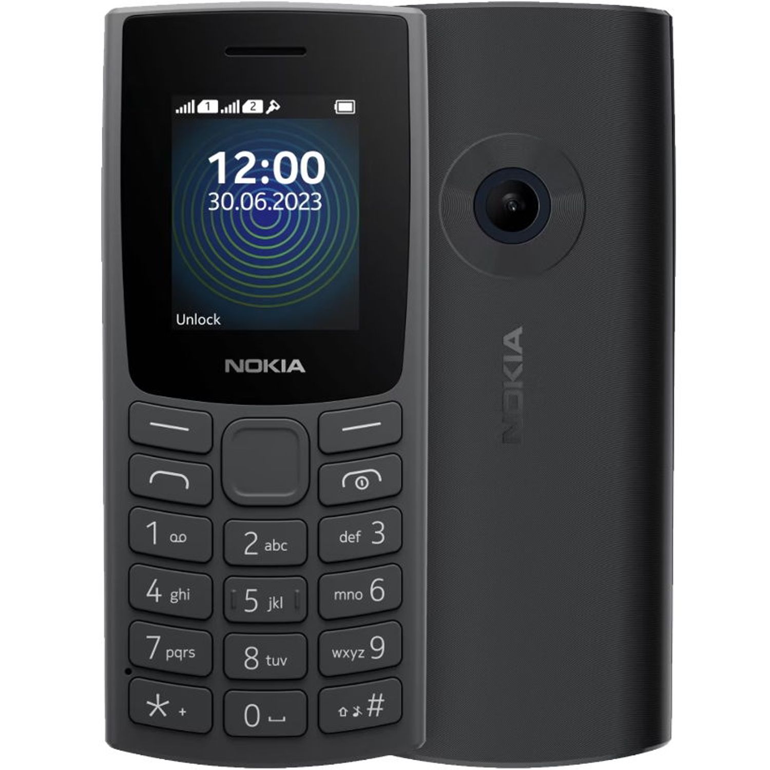 Telefon mobil Nokia 110 (2023), Dual SIM (Negru) fotografia produsului View 3 L