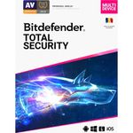 Bitdefender Total Security, 3 PC, 1 an + 1 an cadou, Licenta noua, Retail fotografia produsului