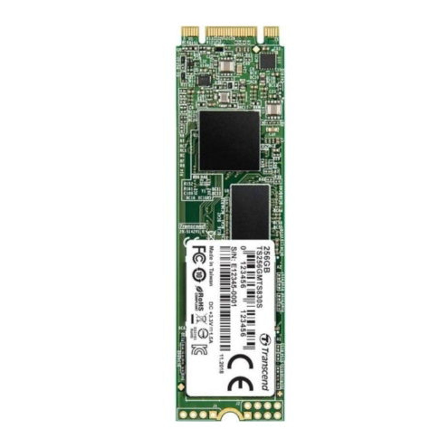 SSD Transcend 430S, 256GB, SATA-III, M.2 2280 fotografia produsului View 2 L