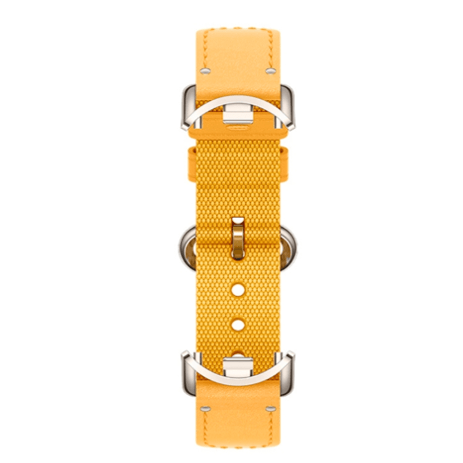 Curea pentru Xiaomi Mi Band 8, nylon + piele (Galben) fotografia produsului View 3 L