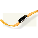 Curea pentru Xiaomi Mi Band 8, nylon + piele (Galben) fotografia produsului View 2 S