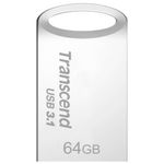 Stick USB Transcend JetFlash 710, 64GB, USB 3.1 (Argintiu) fotografia produsului