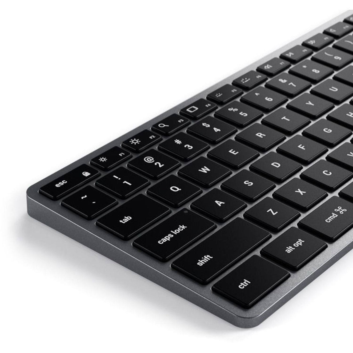 Tastatura Wireless Satechi Slim X3, Bluetooth/USB-C, layout US (Gri) fotografia produsului View 5 L