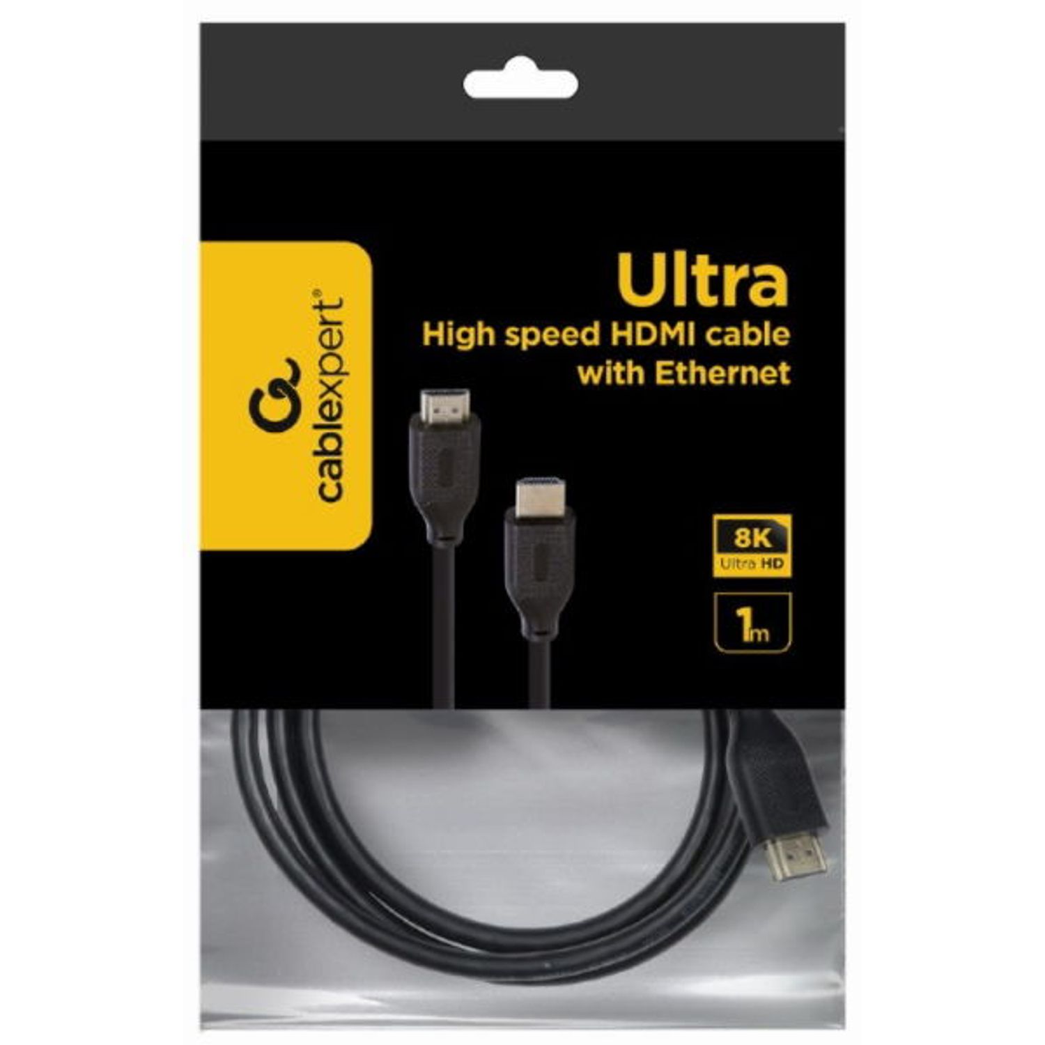 Cablu Gembird CC-HDMI8K-1M, HDMI -HDMI, 8K, 1m (Negru) fotografia produsului View 3 L