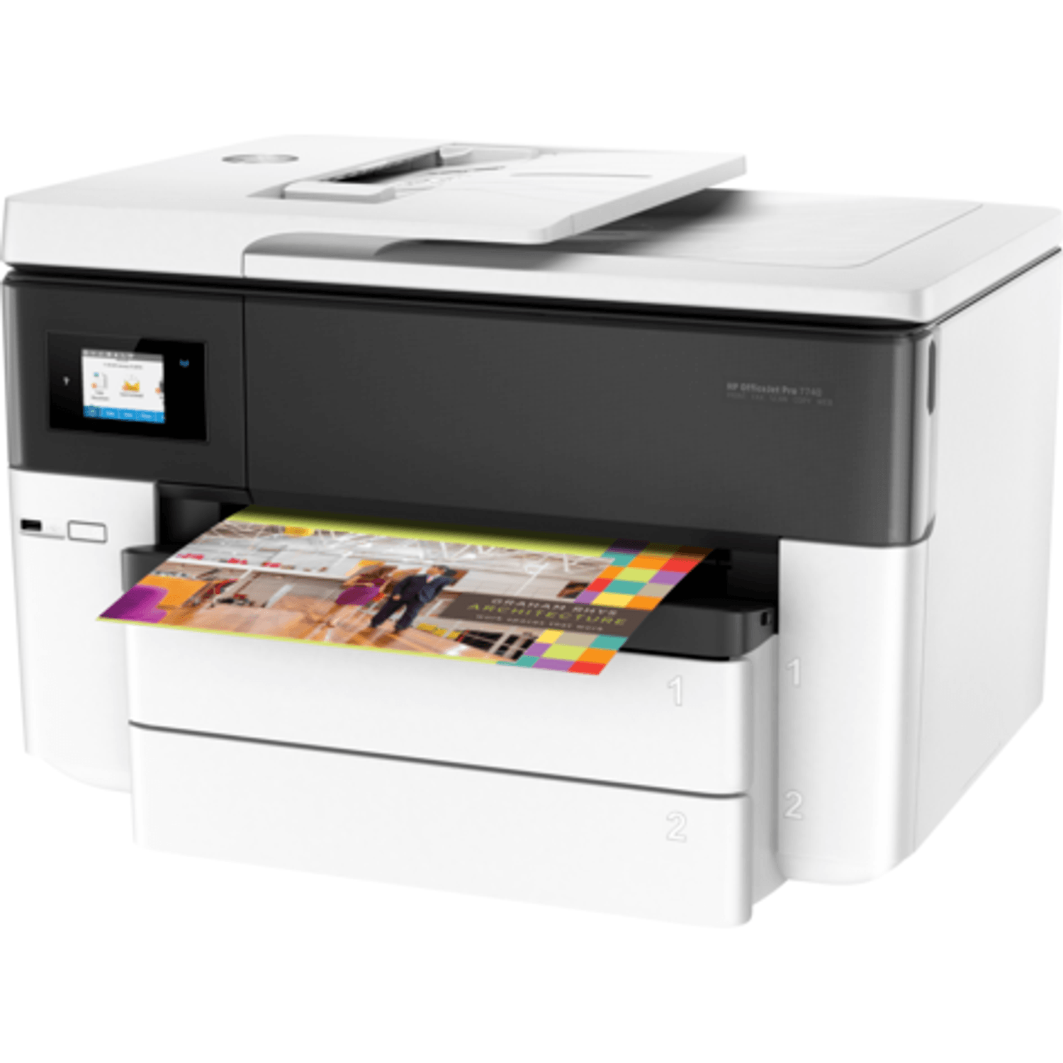 Multifunctional HP All-in-One OfficeJet Pro 7740 Wide Format, A3, Duplex, ADF, Retea, Wireless, Fax fotografia produsului View 2 L