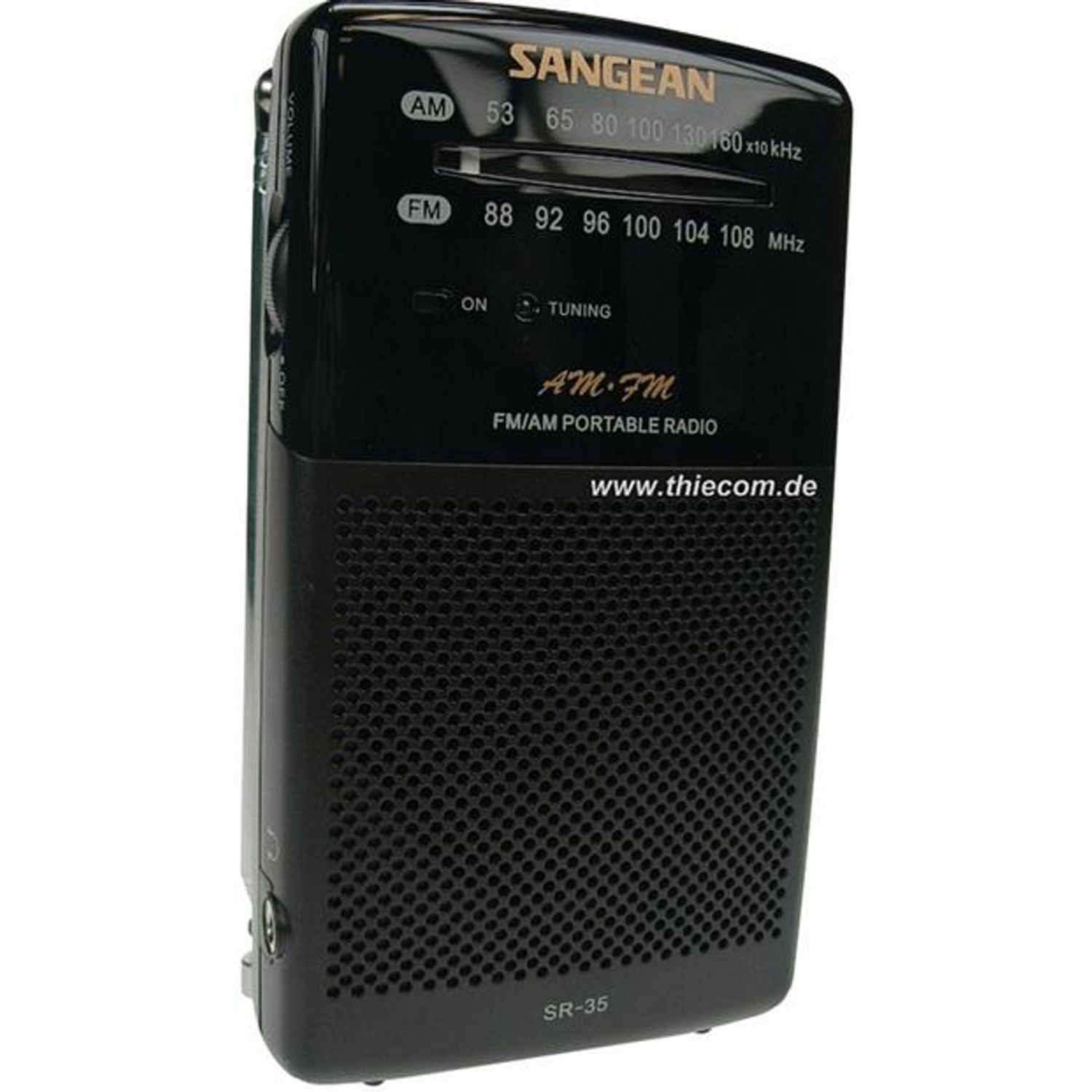 Radio portabil Sangean SR-35 (Negru) fotografia produsului View 2 L