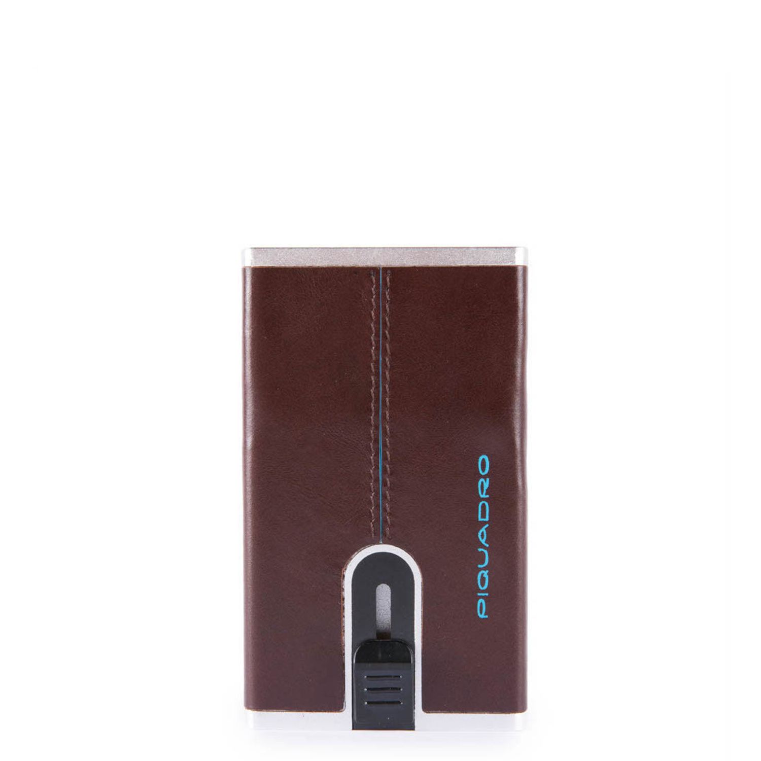 Piquadro Wallet Compact Blue Square Male Mahonagy fotografia produsului