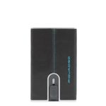 Piquadro Cardholder Square Blue Male Black fotografia produsului