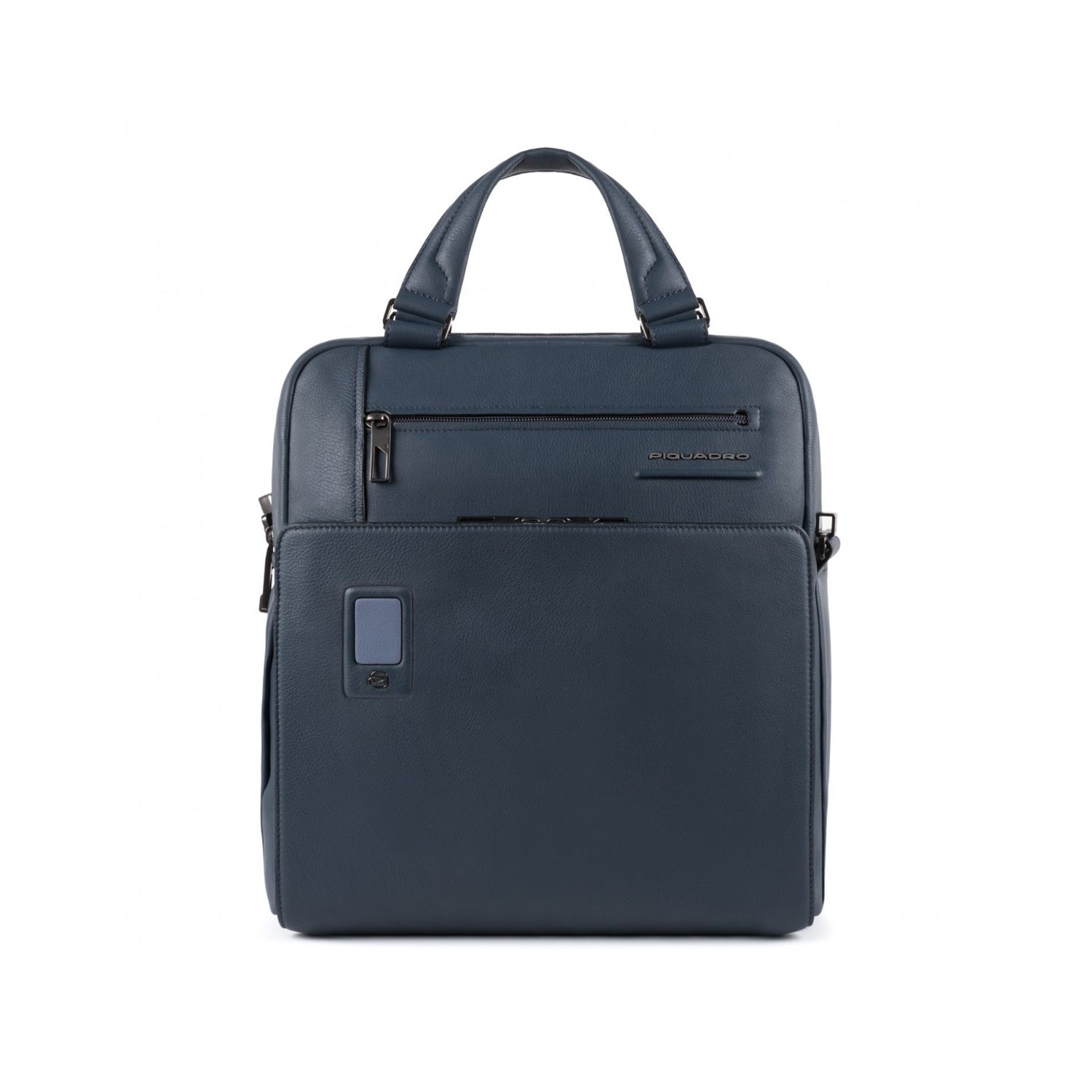 Piquadro Akron Laptoptasche Leder 33 Cm Blue fotografia produsului