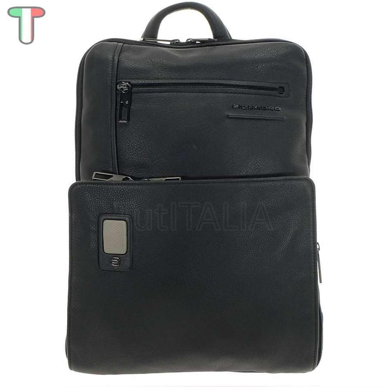 Piquadro Computer Backpack Rucksack Tasche Black fotografia produsului