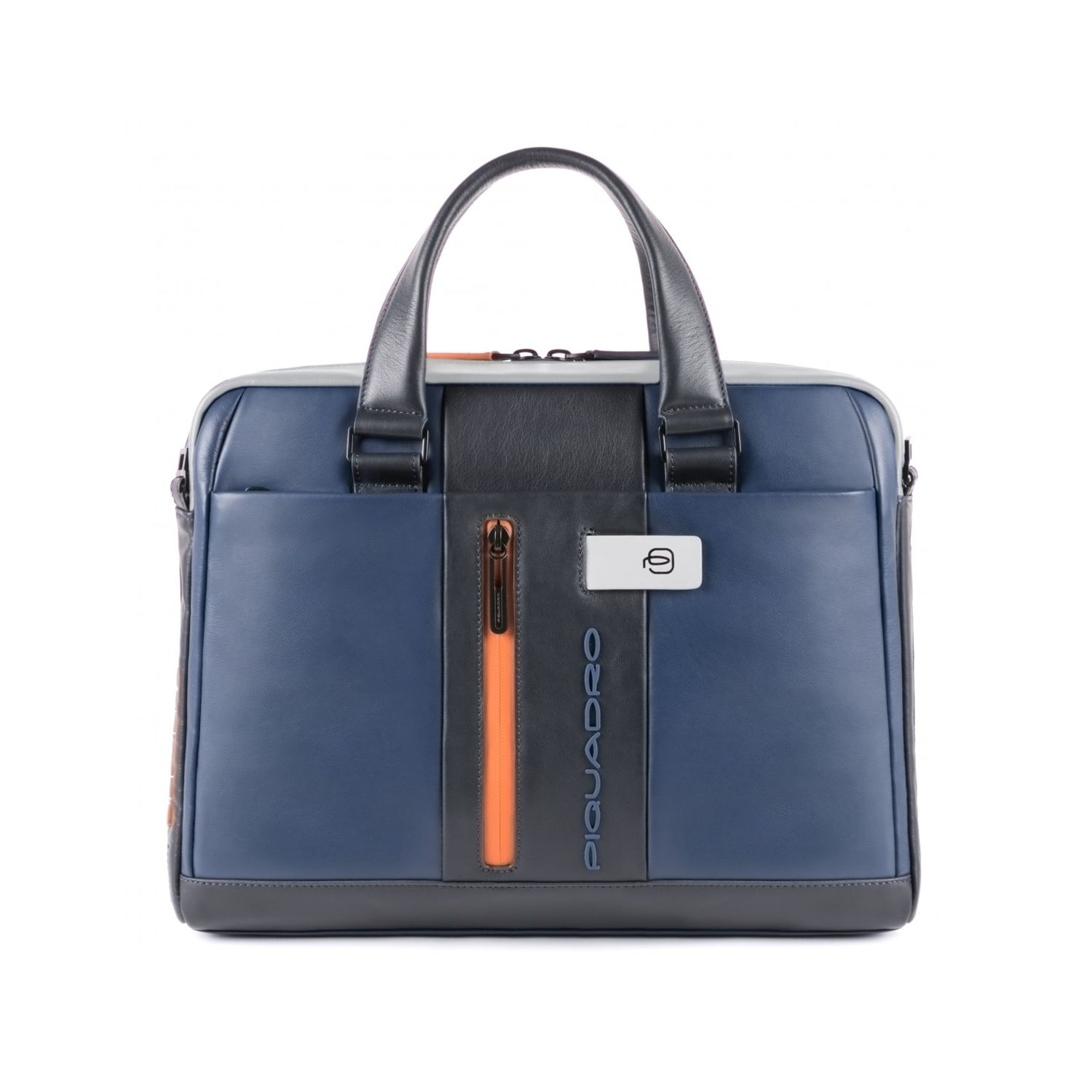 Piquadro Bag Urban Briefcase Leather Blue-Grey-Ca4098Ub00-Blgr fotografia produsului