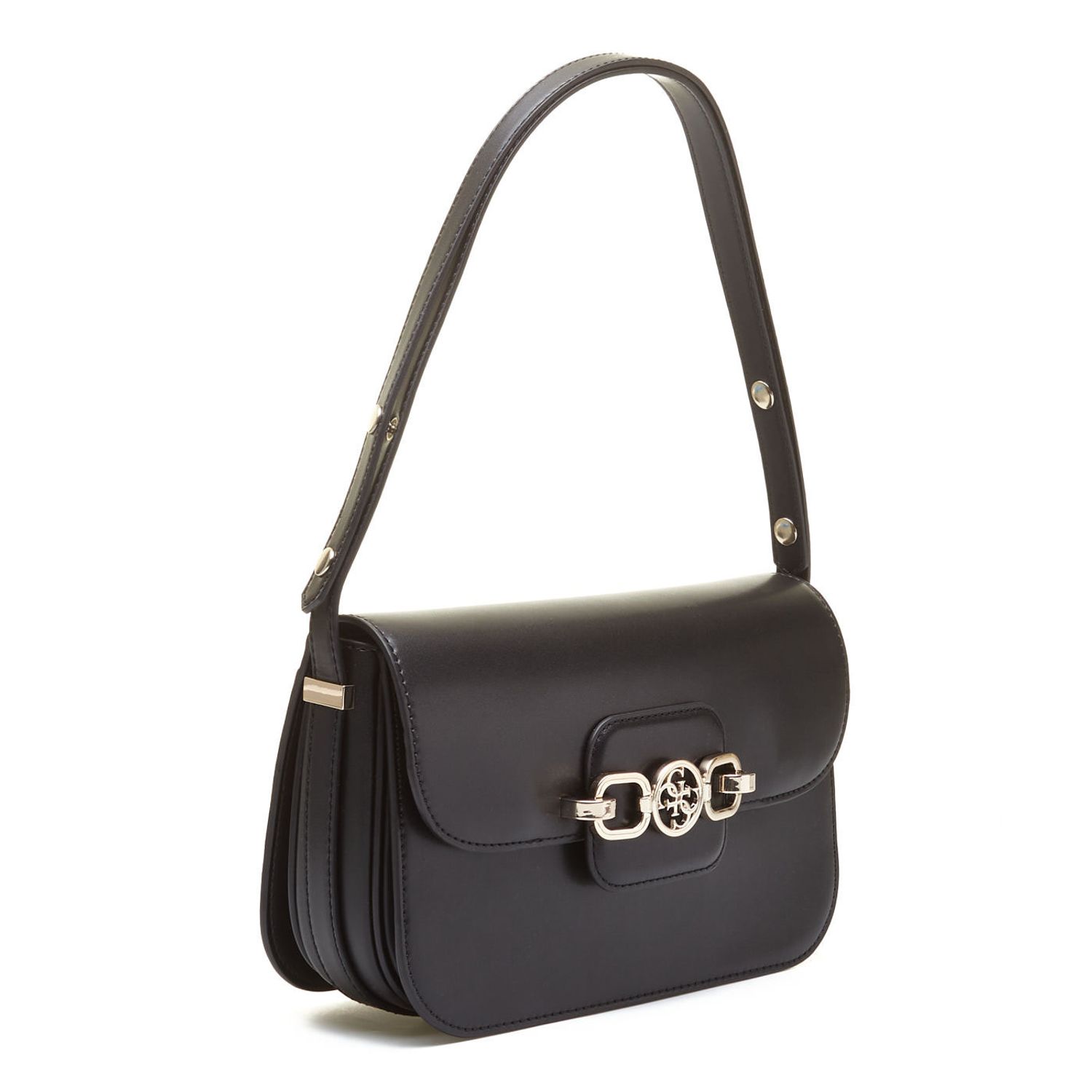 GUESS HENSELY CNVRTBLE SHOULDER BAG BLACK fotografia produsului