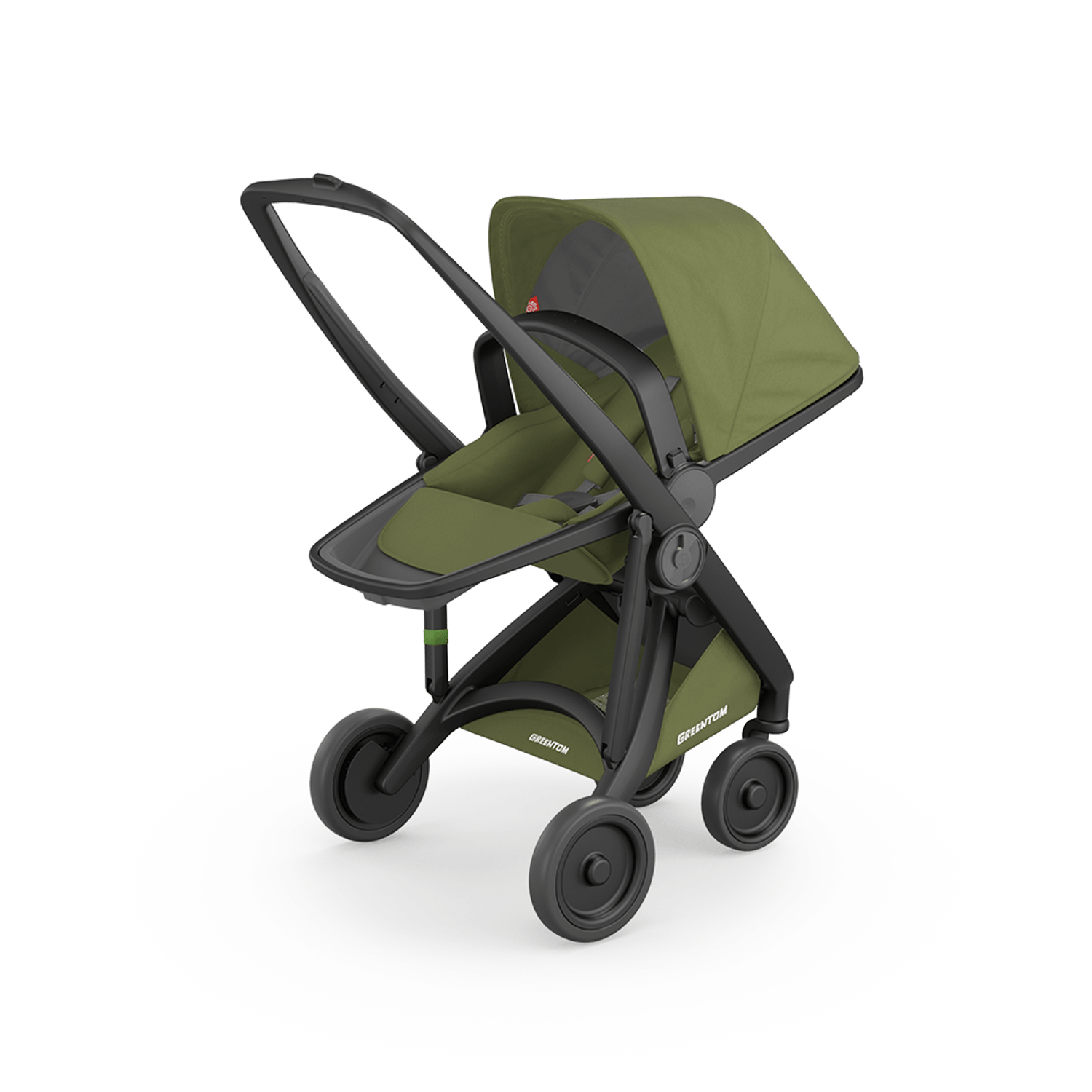 Carucior, Greentom, Reversible, 100% Ecologic, Black Olive fotografia produsului