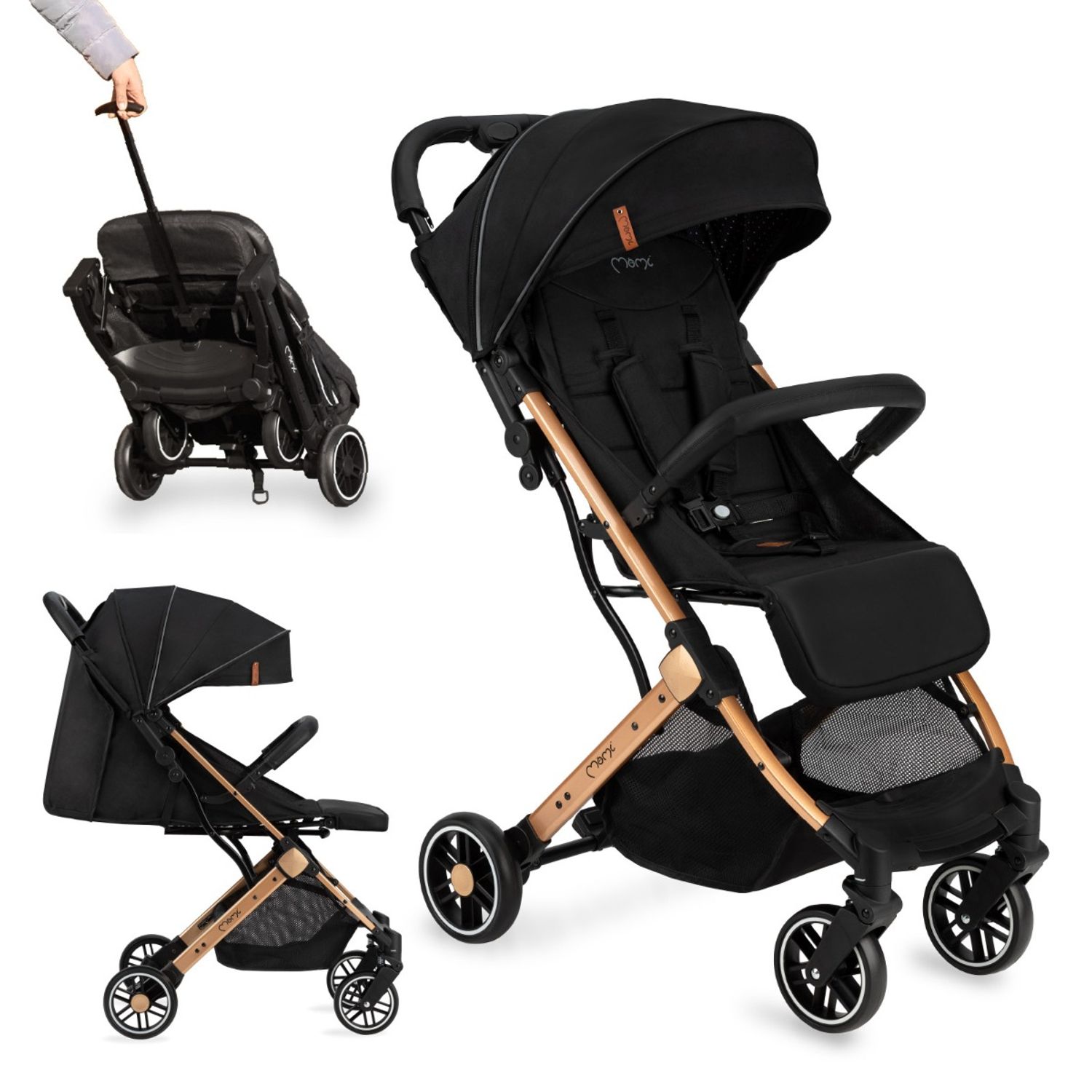 Carucior sport Estelle, Momi, Black fotografia produsului View 6 L
