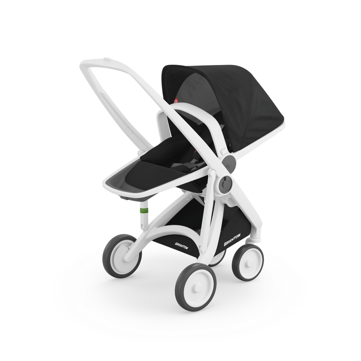 Carucior, Greentom, Reversible, 100% Ecologic, White Black fotografia produsului
