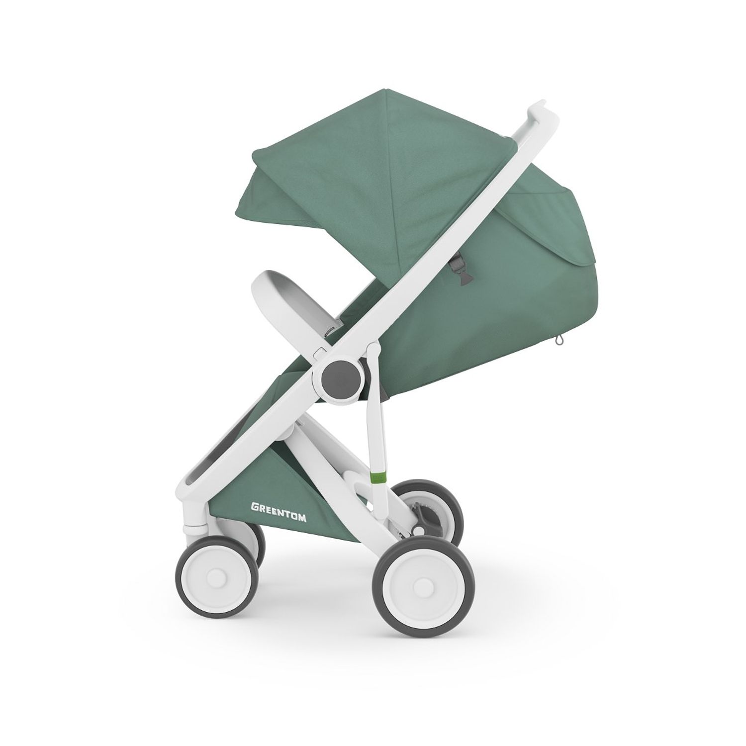 Carucior, Greentom, Classic Upp, 100% Ecologic, White Sage fotografia produsului View 2 L