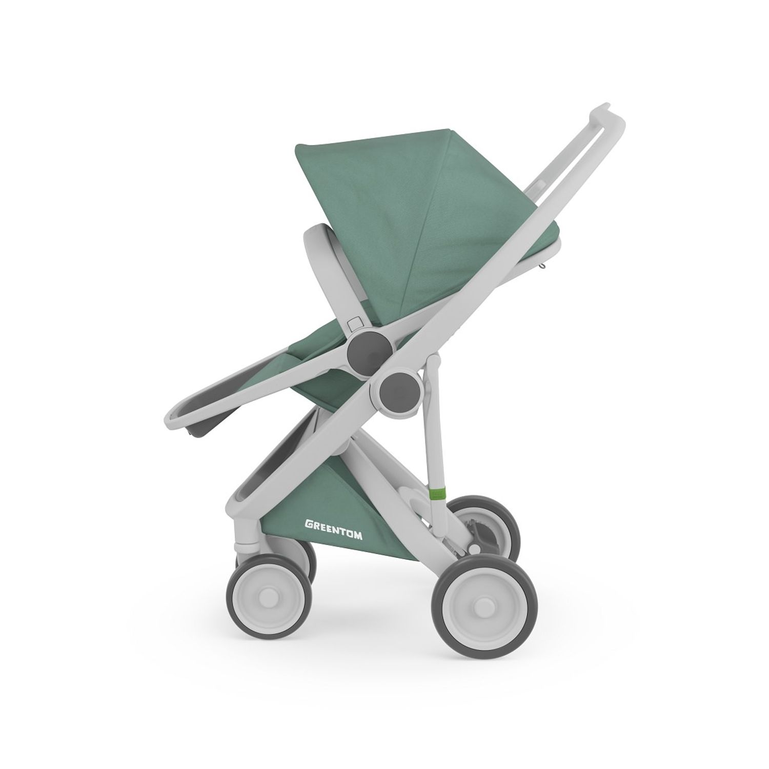 Carucior, Greentom, Reversible, 100% Ecologic, Grey Sage fotografia produsului View 3 L